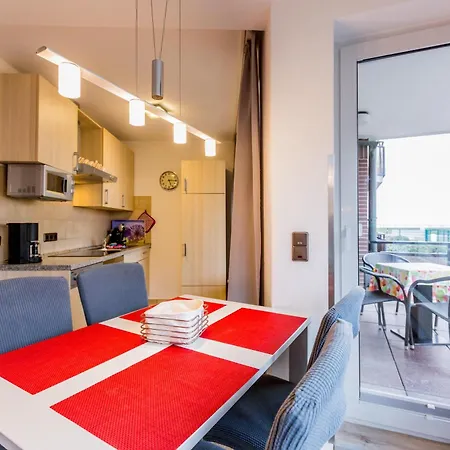 Residenz Meeresbrandung 8 Mit Meerblick Vom Balkon, Einbaukueche ,2 X Tv In Duhnen Διαμέρισμα *